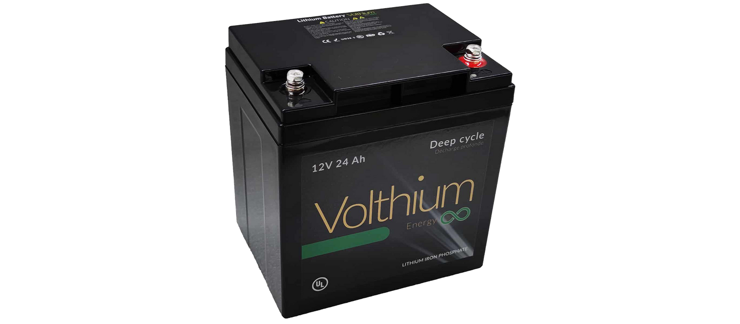 Batterie au lithium 12V 24Ah de Volthium