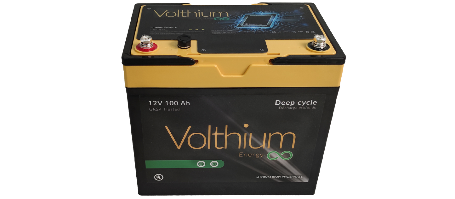 Batterie au lithium 12.8V 100Ah avec écran LCD de Volthium