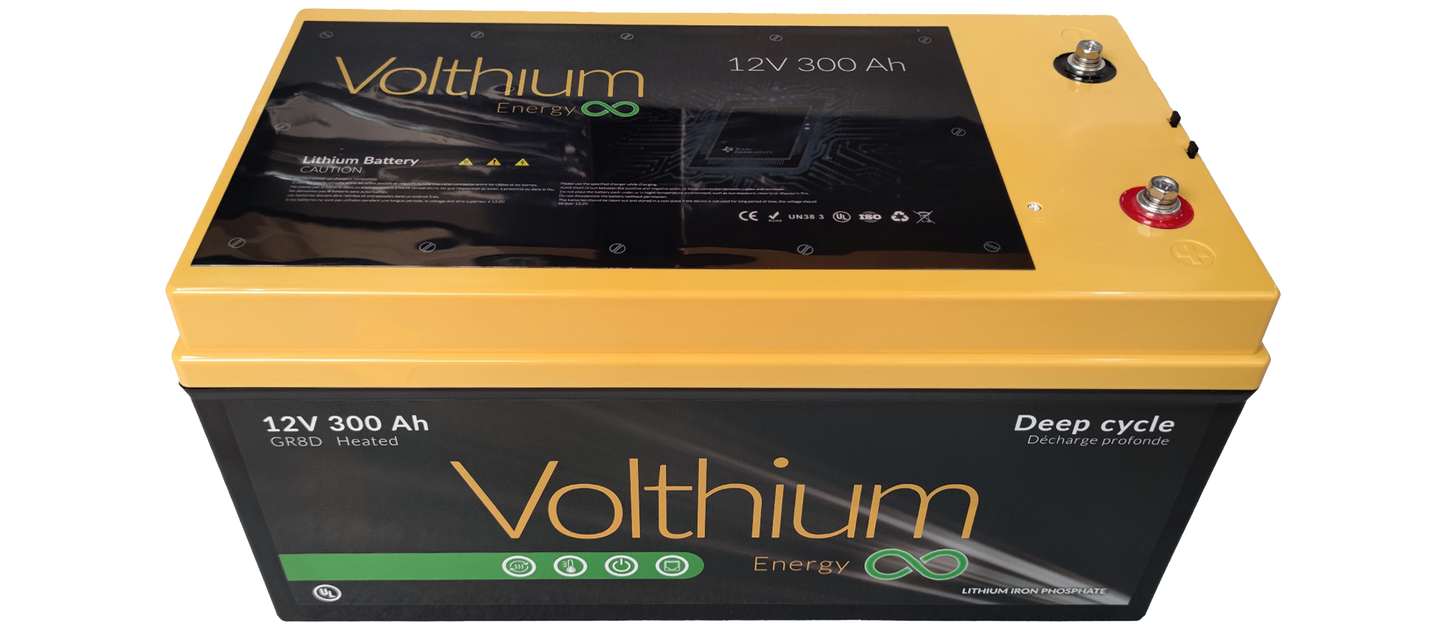 Batterie Volthium 12.8V 300a Autochauffante