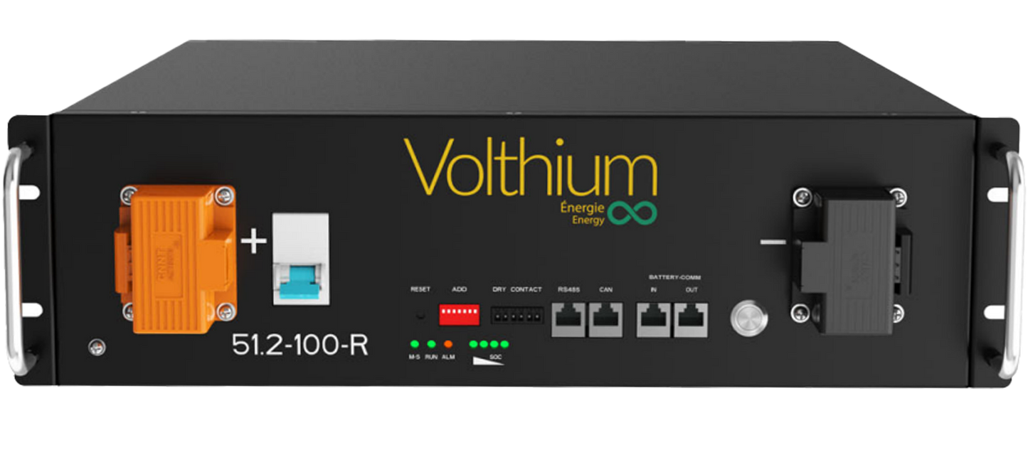 Lithium battery 51.2V 100a rackmount of volthium - self -heating