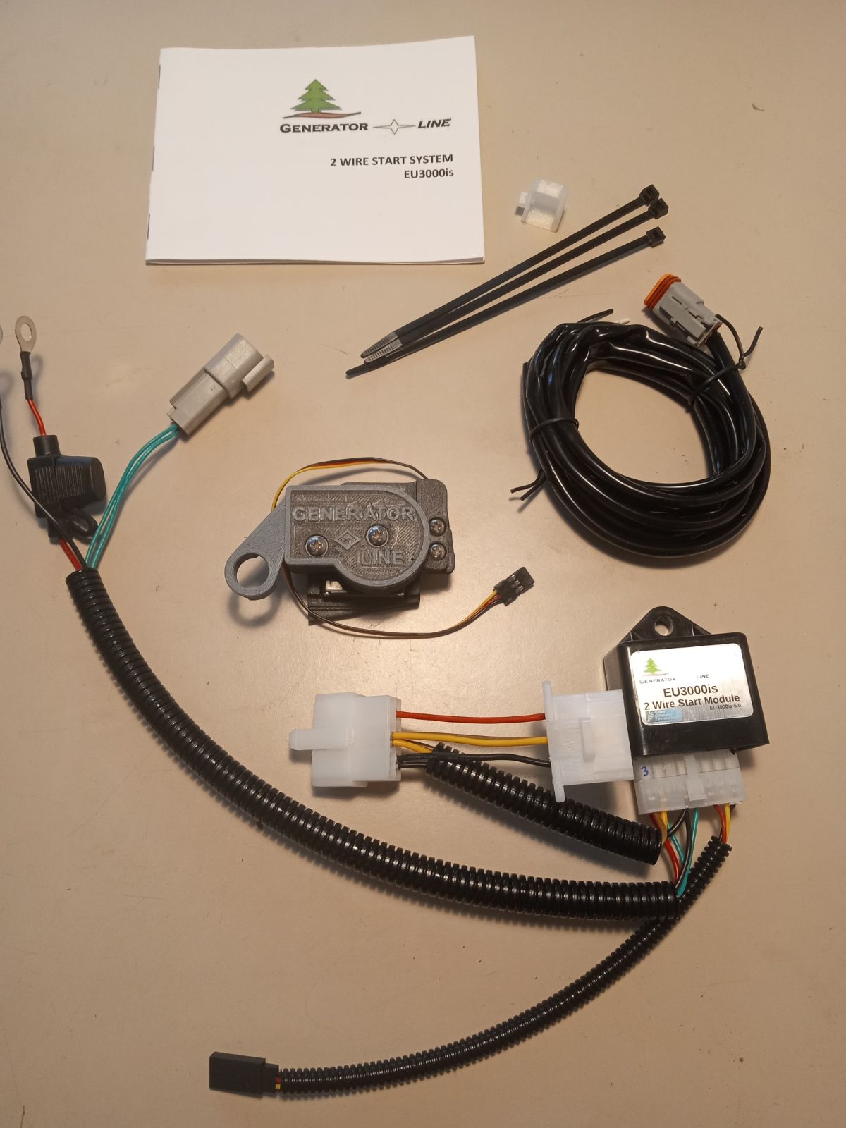 Ensemble de démarrage 2 fils pour génératrice Honda - EU3W2