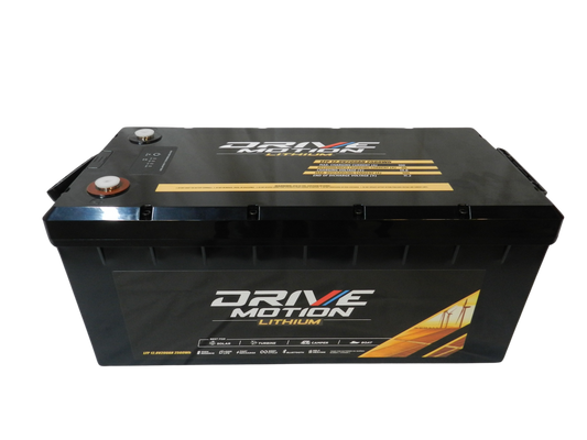 Batterie au lithium 12V 200Ah Bluetooth et autochauffante de DriveMotion