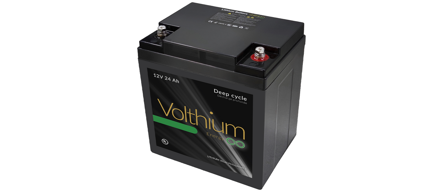 Batterie au lithium 12V 24Ah de Volthium