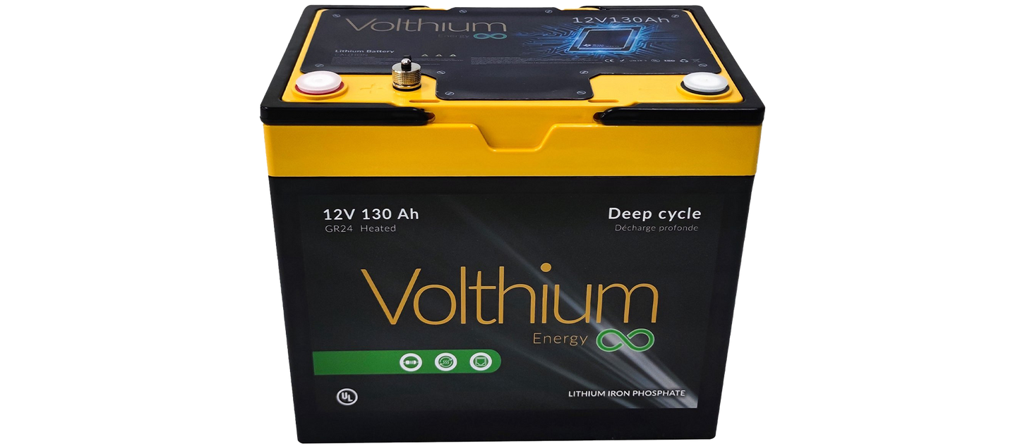 Batterie au lithium 12V 130Ah autochauffante de Volthium
