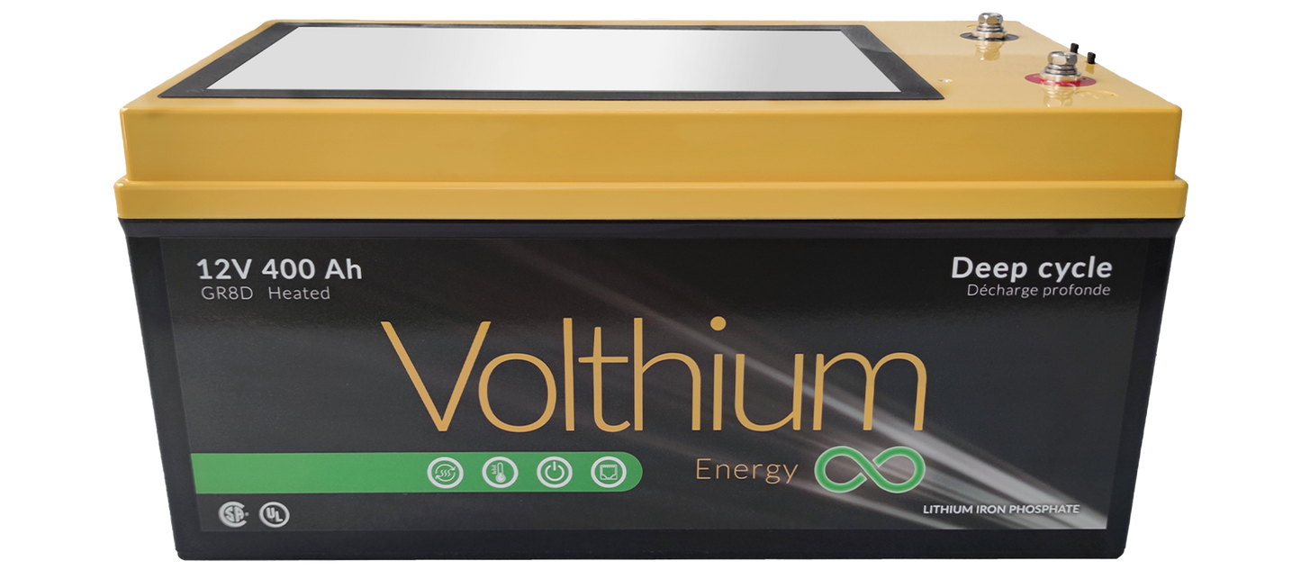 12v 400Ah lithium battery from volthium