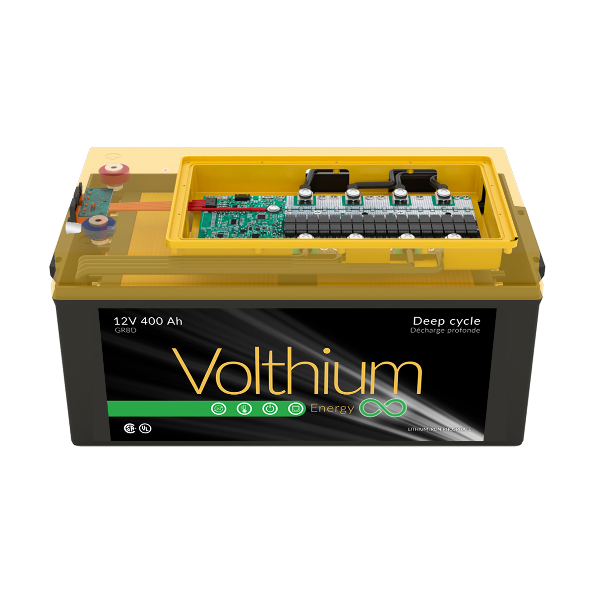 12v 400Ah lithium battery from volthium