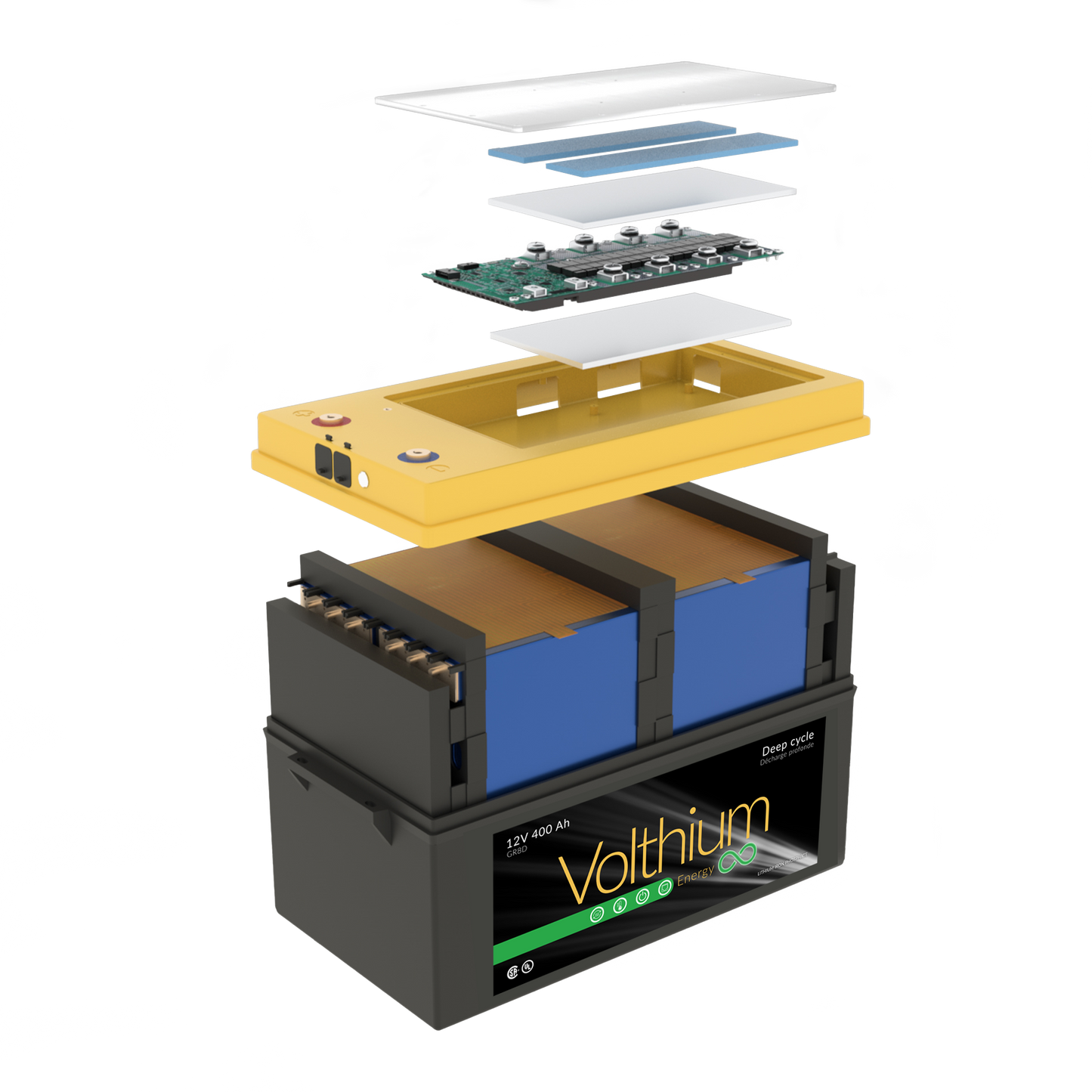 12v 400Ah lithium battery from volthium