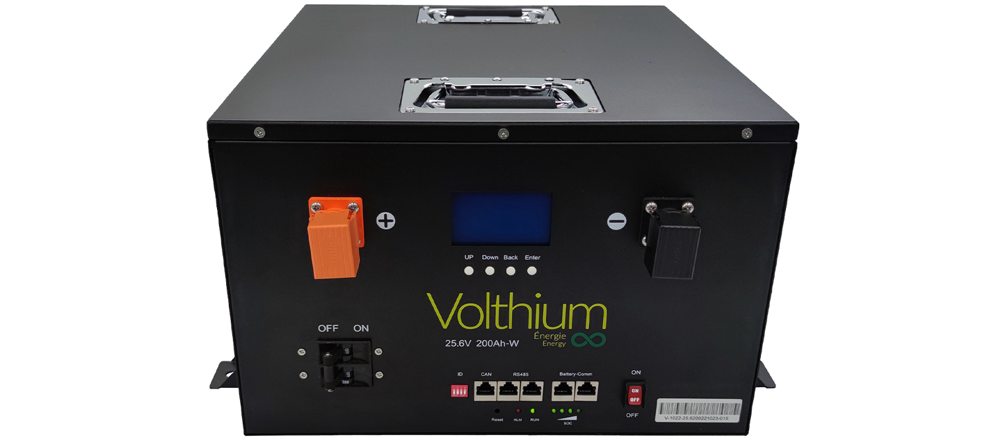 Batterie au lithium murale 25.6V 200Ah de Volthium