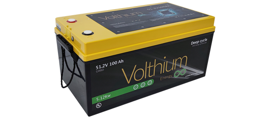 Lithium battery 51.2V 100AH ​​with Soft-Start and ON/Off button of volthium