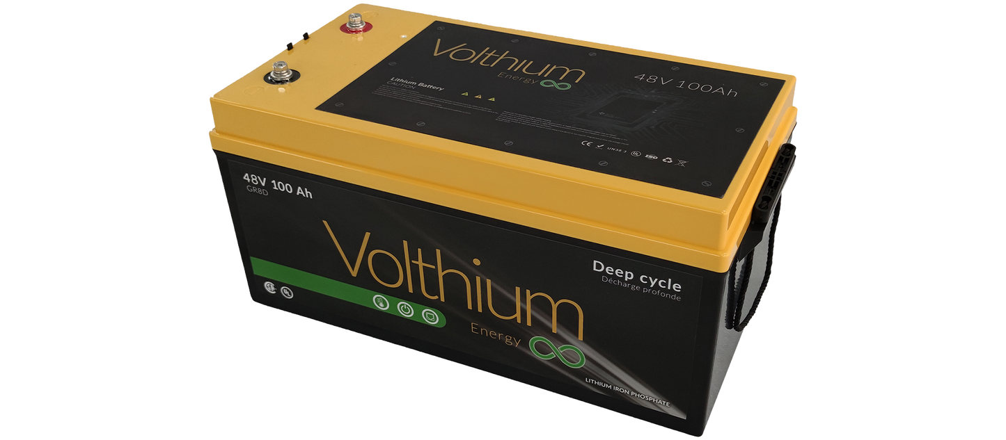 Batterie au lithium 48V 100Ah avec Soft-Start et bouton On/Off de Volthium
