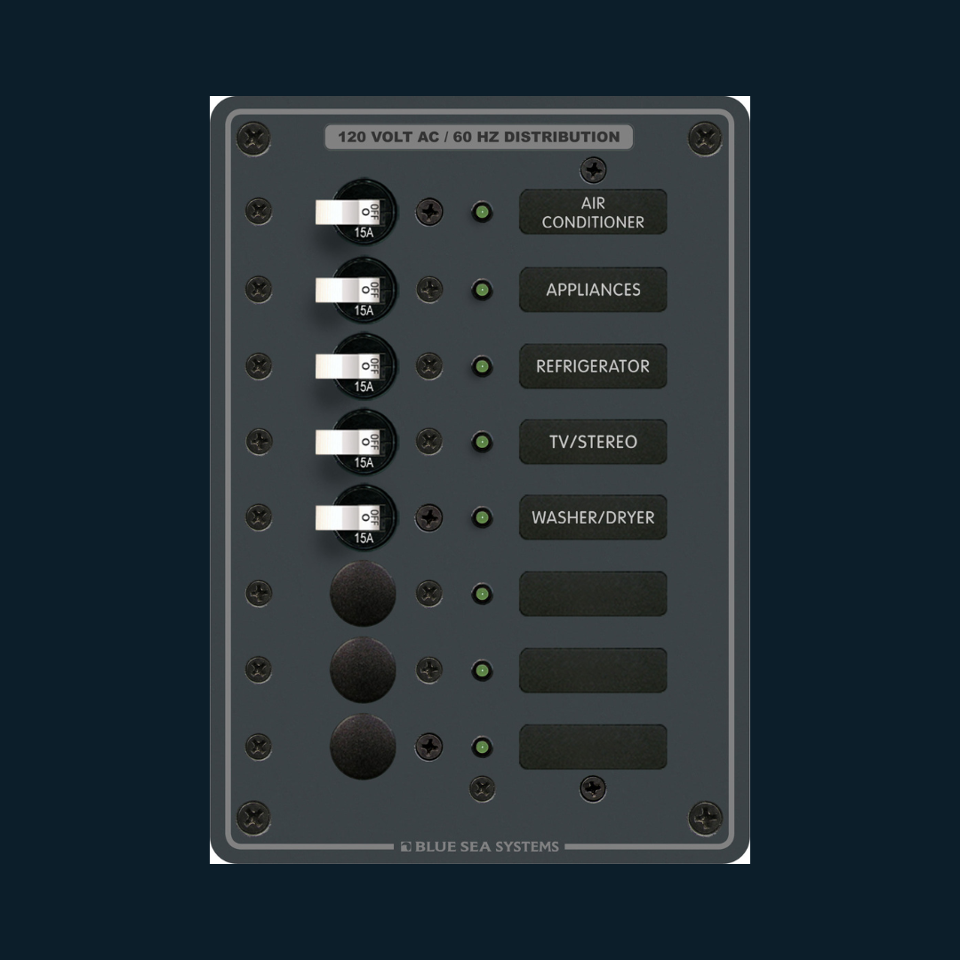 Panneau de distribution AC - 8 Positions
