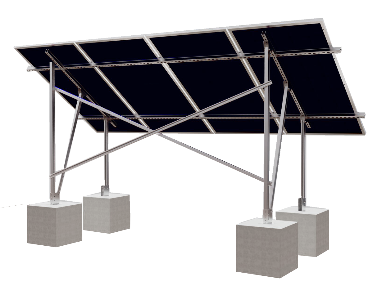 Système de support au sol Elios Terra G4 - 4 Panneaux