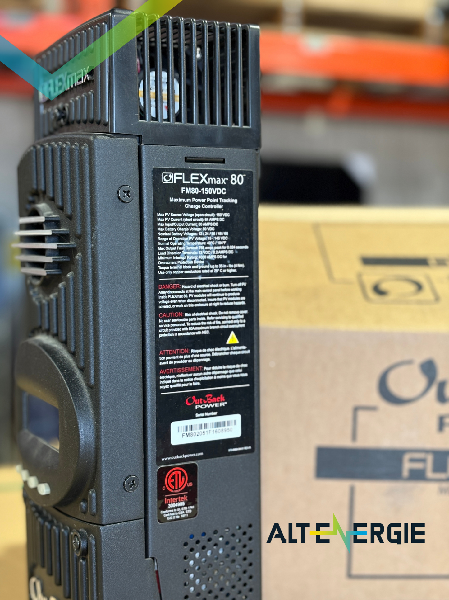 Régulateur Flexmax MPPT 150/80 de OutBack