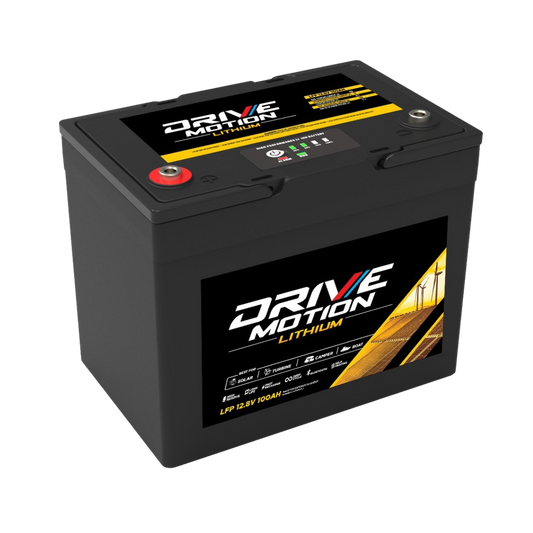 Batterie au lithium 12V 100Ah Bluetooth et autochauffante de DriveMotion