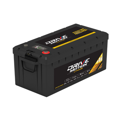 Batterie au lithium 12V 200Ah Bluetooth et autochauffante de DriveMotion