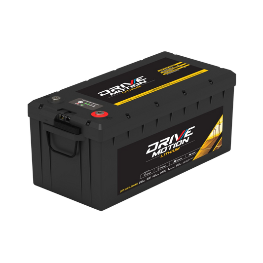 Batterie au lithium 12V 200Ah Bluetooth et autochauffante de DriveMotion