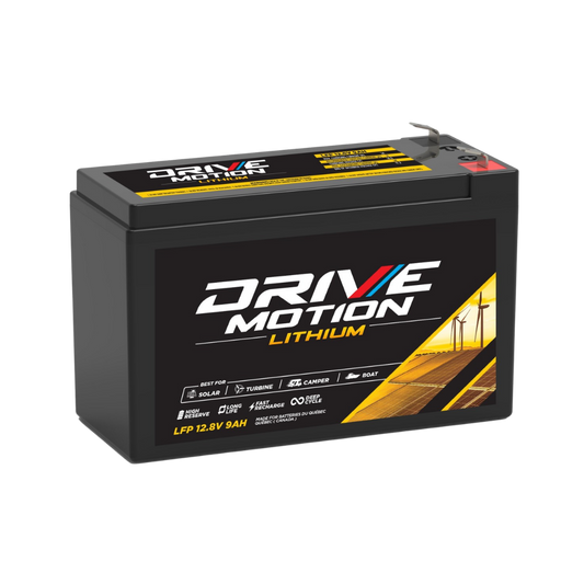 Batterie au lithium 12.8V 9Ah de DriveMotion