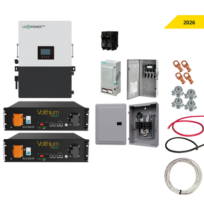 L'intervalle - Système de batterie backup connecté au réseau - Lux 8 KW