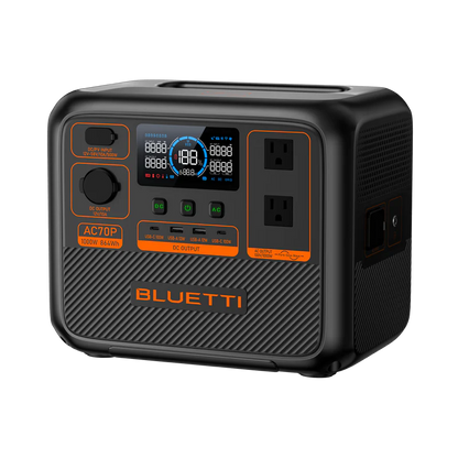 Station d’énergie portative BLUETTI AC70P – 1 000W / 864Wh