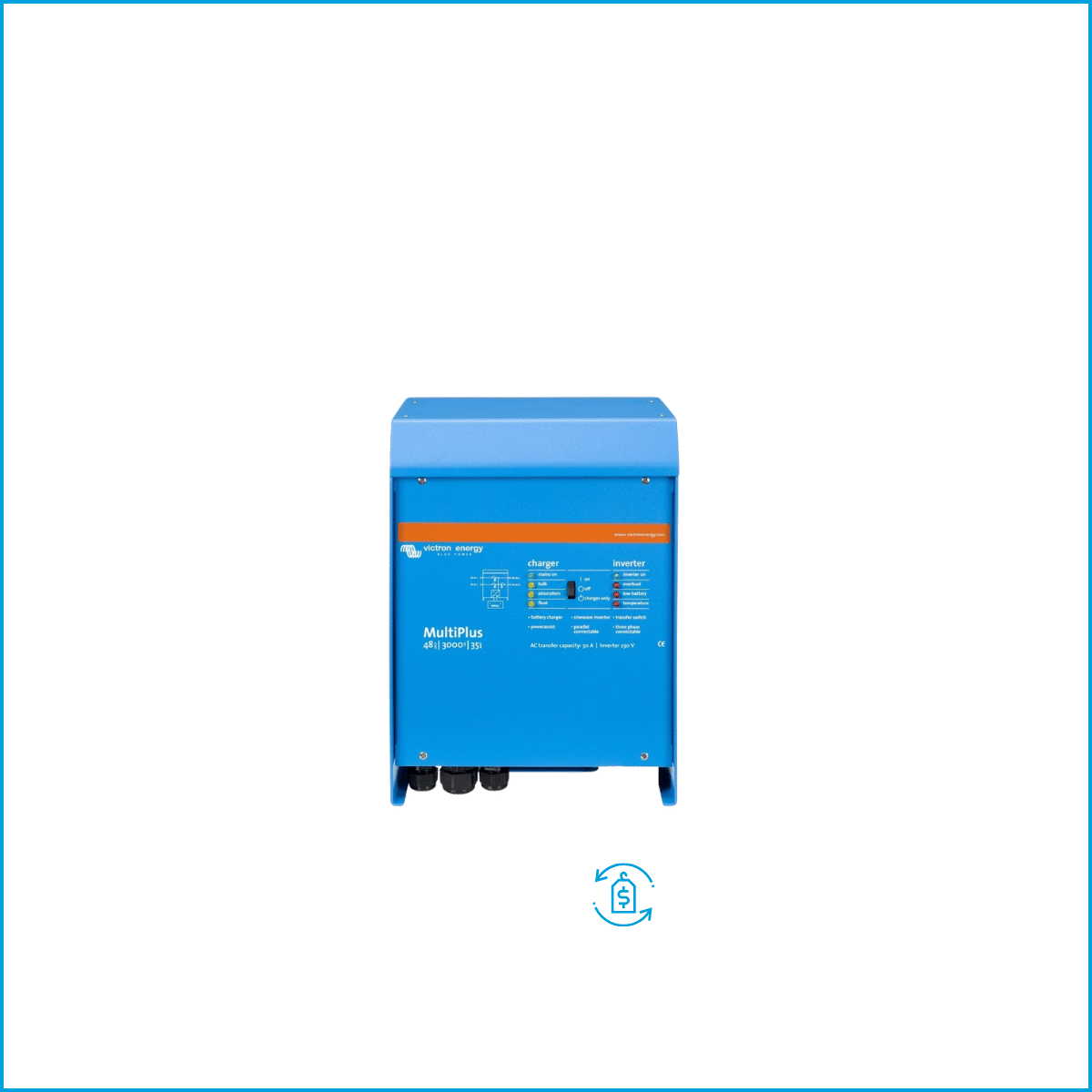 Onduleur/Chargeur Quattro 120V / 3000W VE.Bus de Victron - USAGÉ